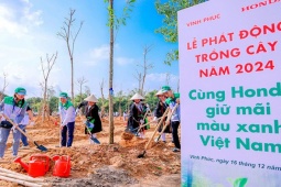 Tổng 3.100 cây xanh được Honda trồng tại tỉnh Vĩnh Phúc